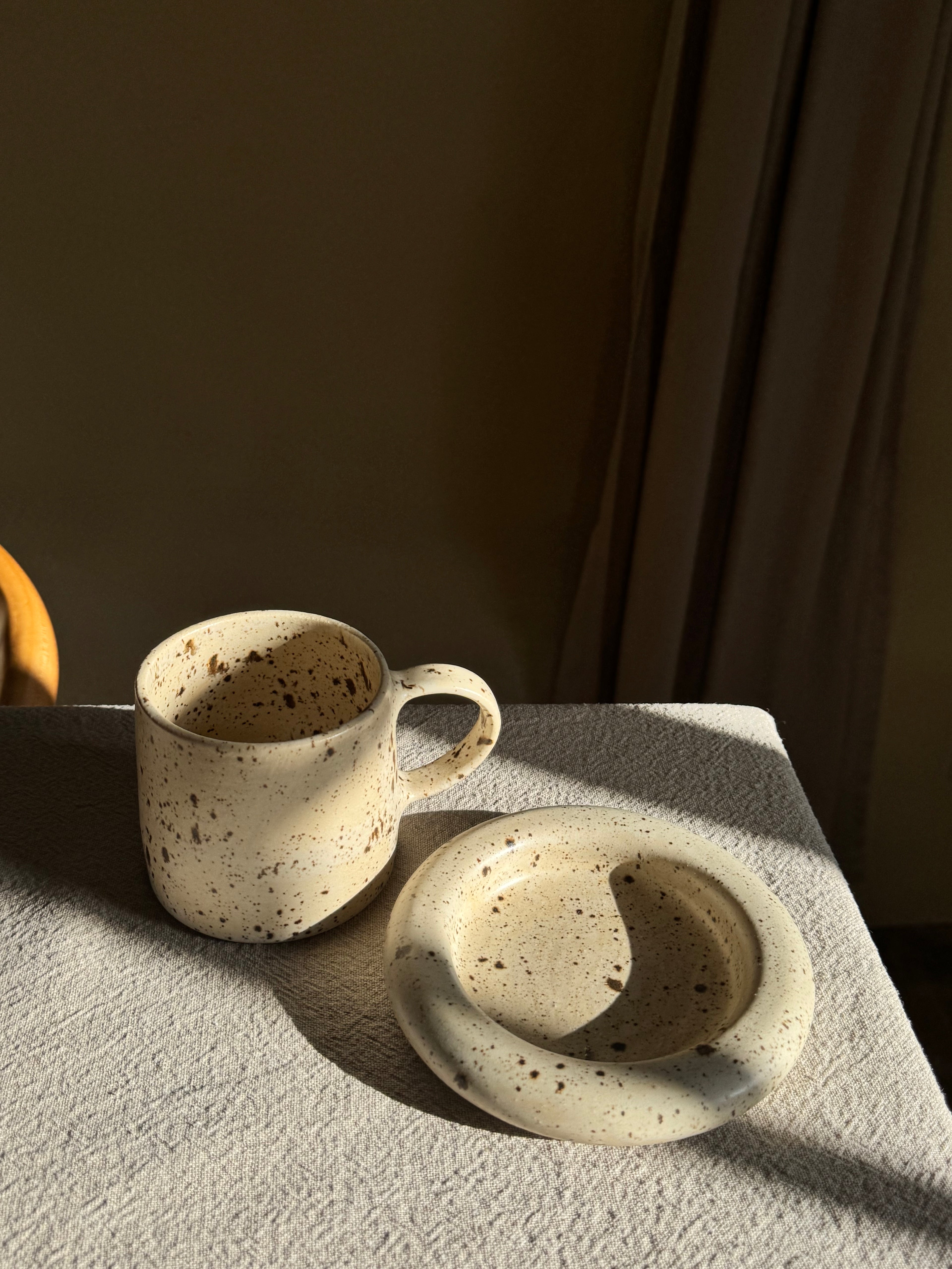 Bubble coaster mug set