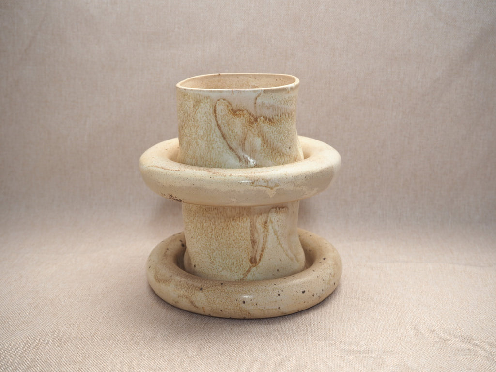 Flat White Wavy Cup Coaster Set