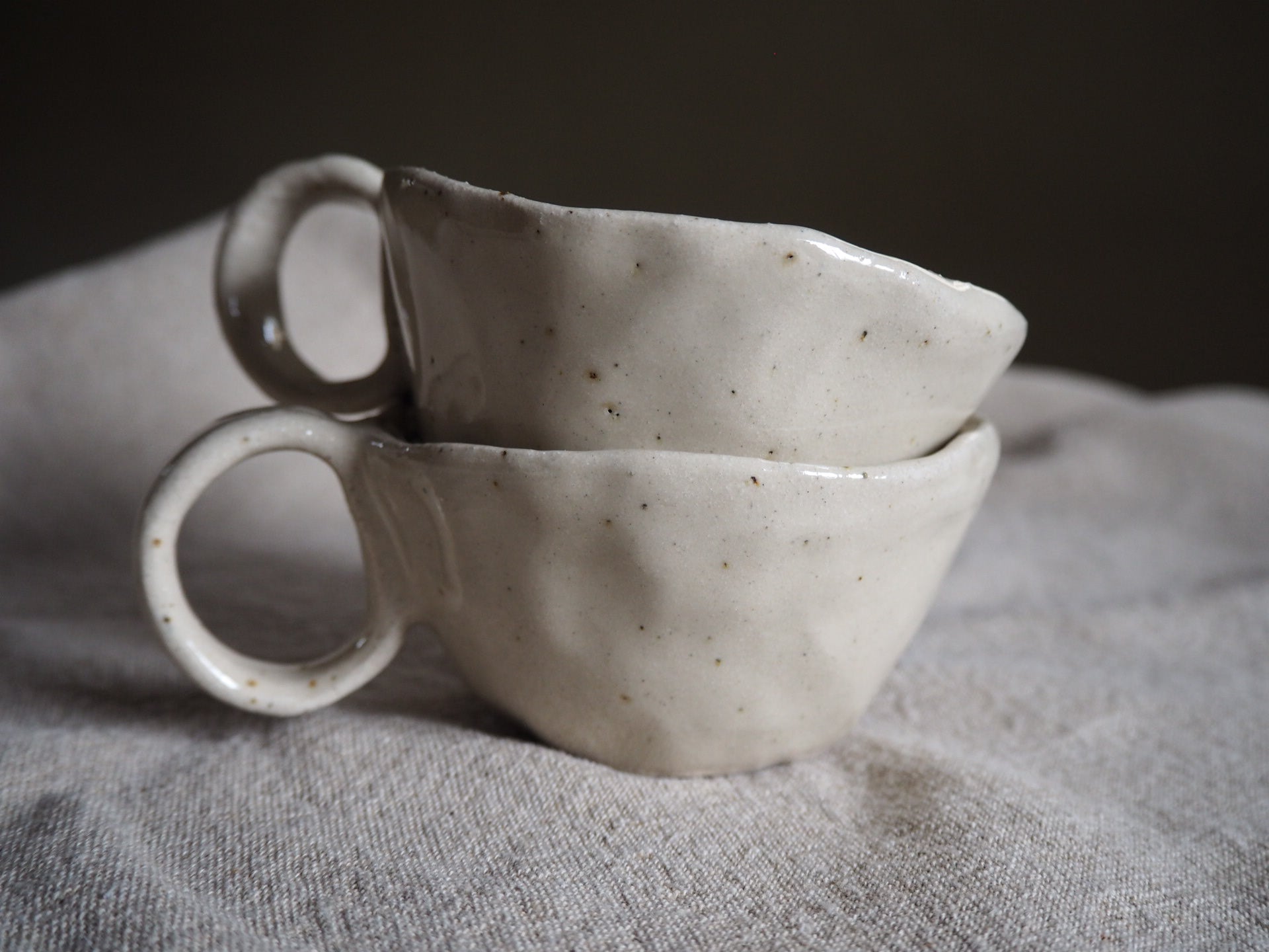 Small Cottage Flat White Cups