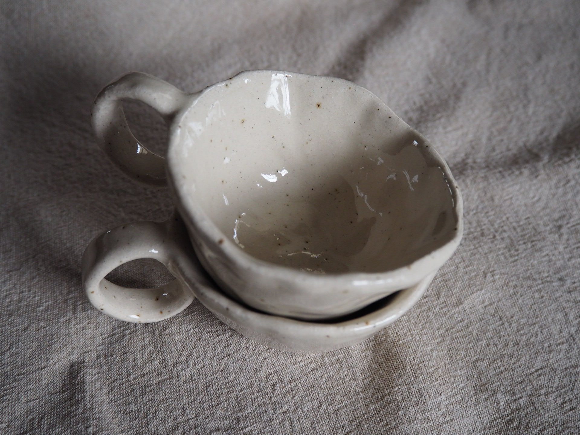 Small Cottage Flat White Cups