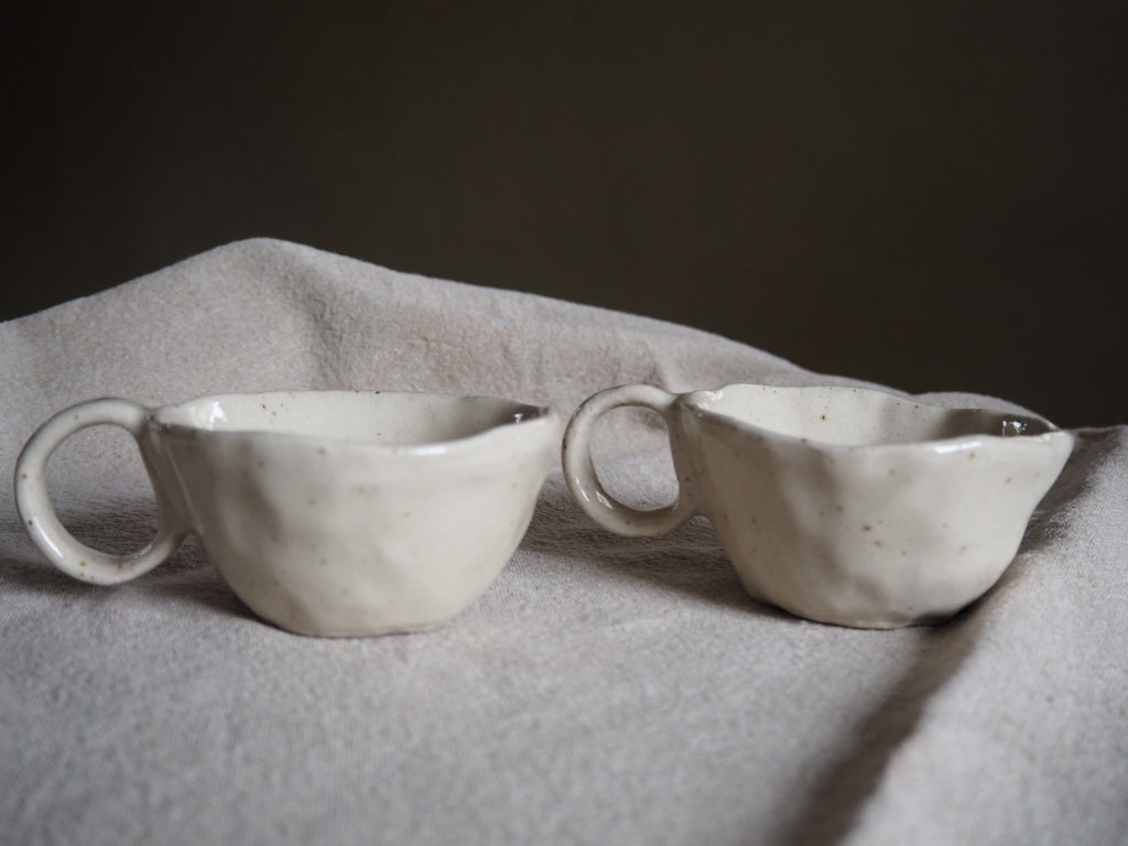 Small Cottage Flat White Cups