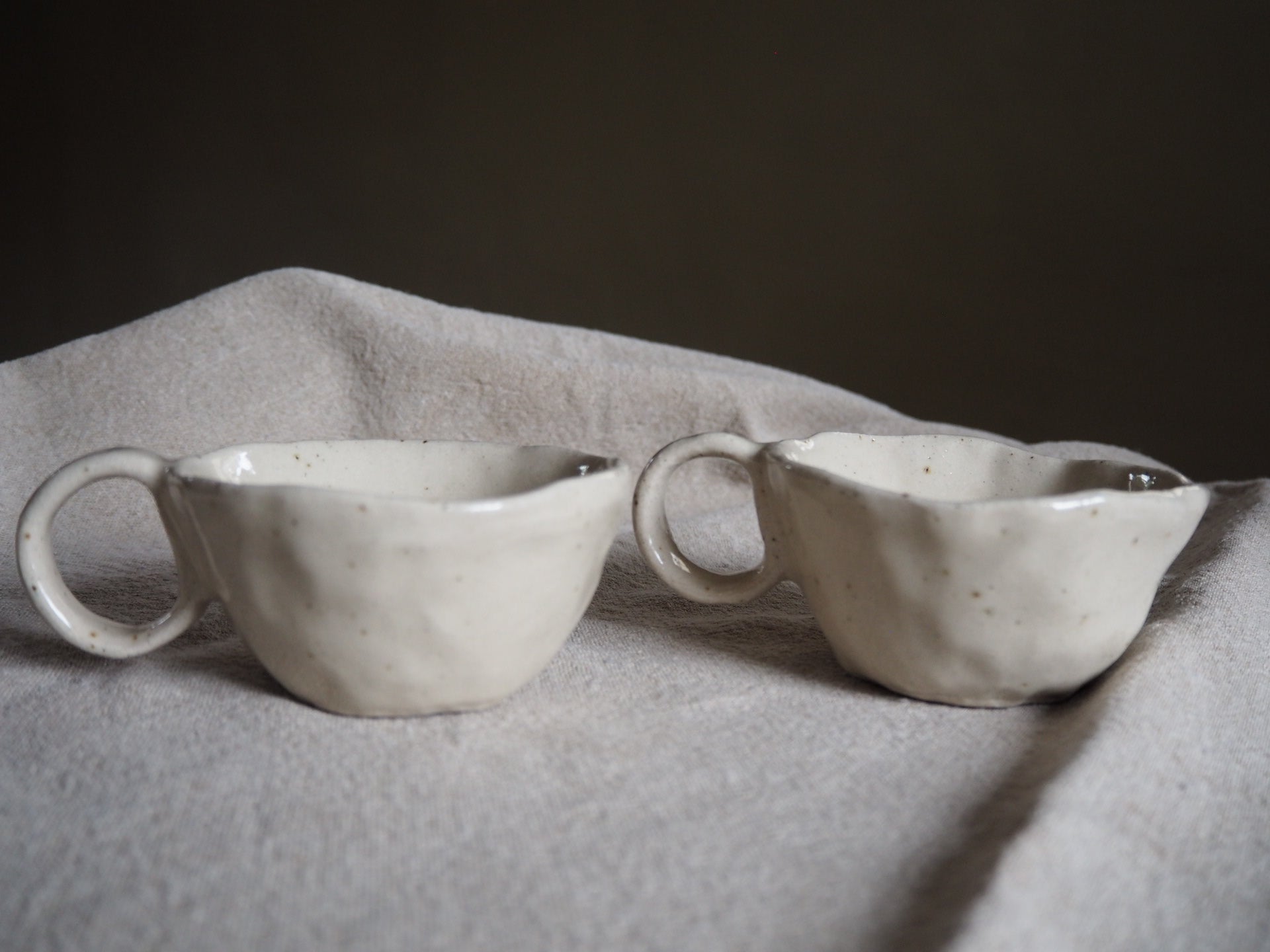 Small Cottage Flat White Cups