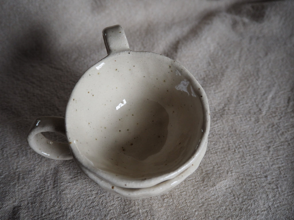 Small Cottage Flat White Cups