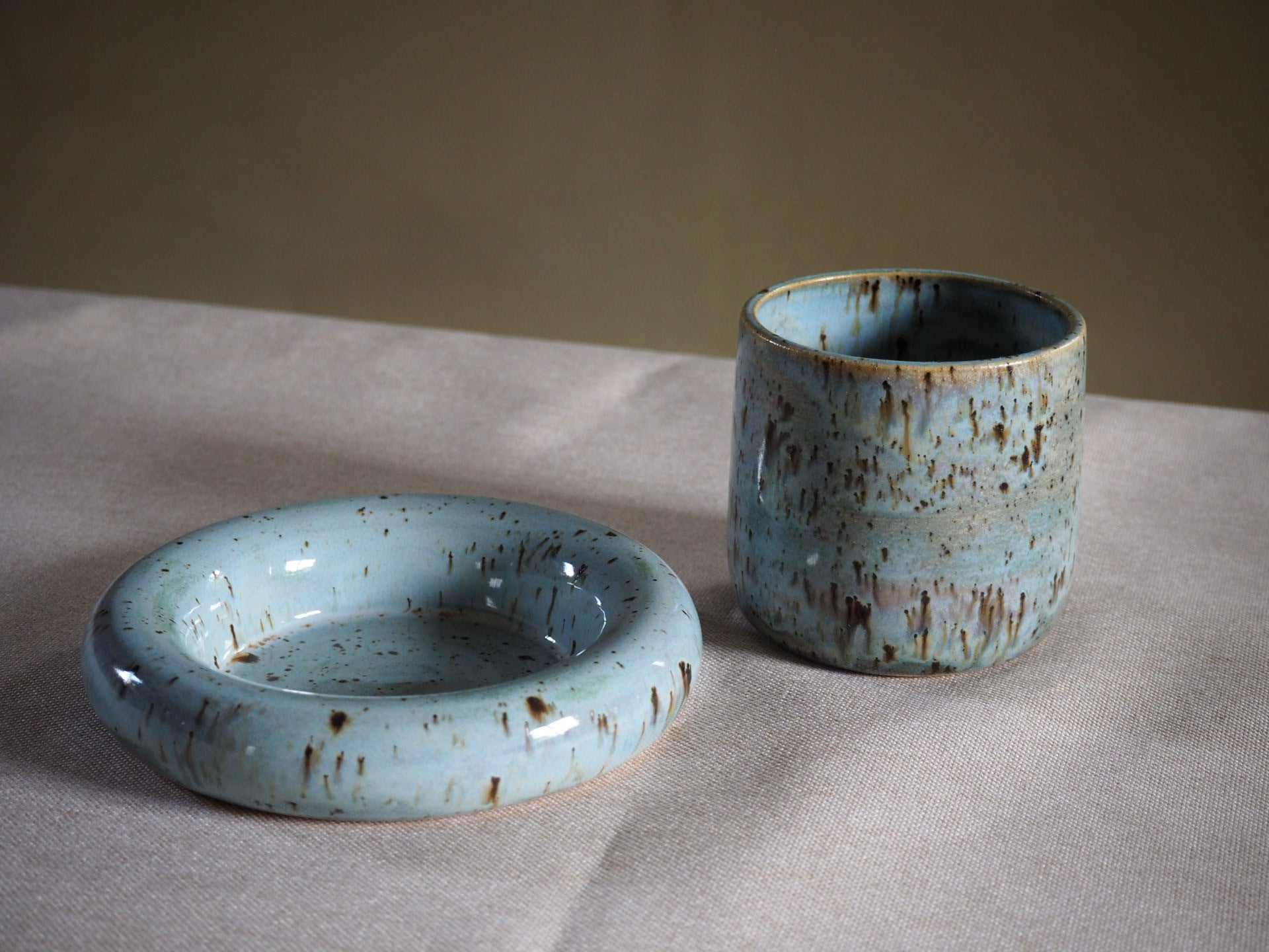 Bubble Coaster Cup Set Blue