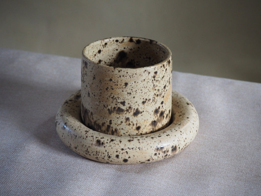 Bubble Coaster Cup Set Speckled