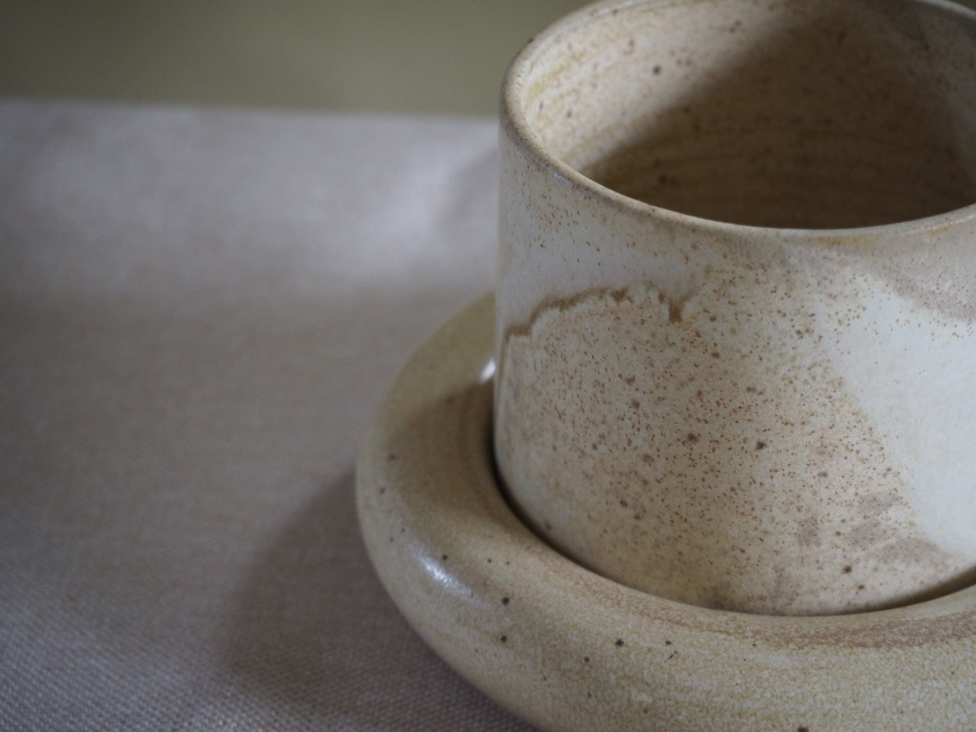 Bubble Coaster Cup Set Cream
