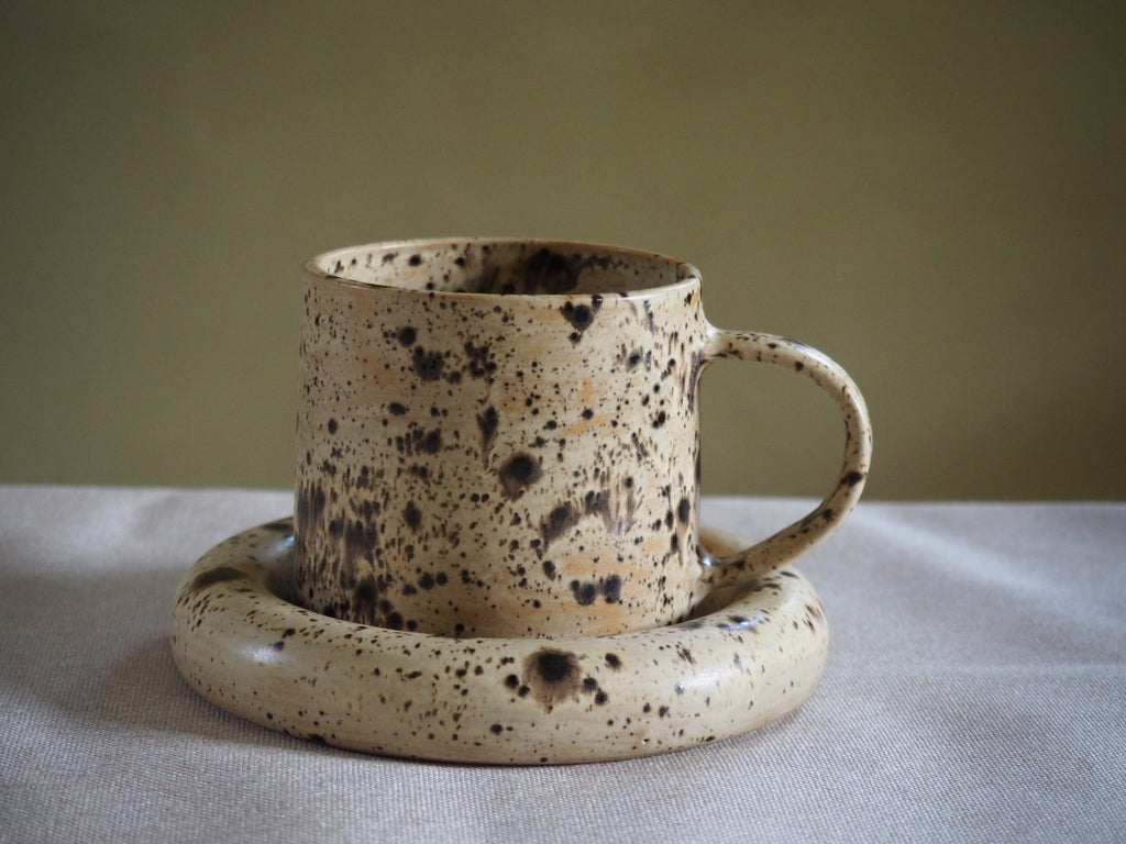 Bubble Coaster Mug Set Speckled
