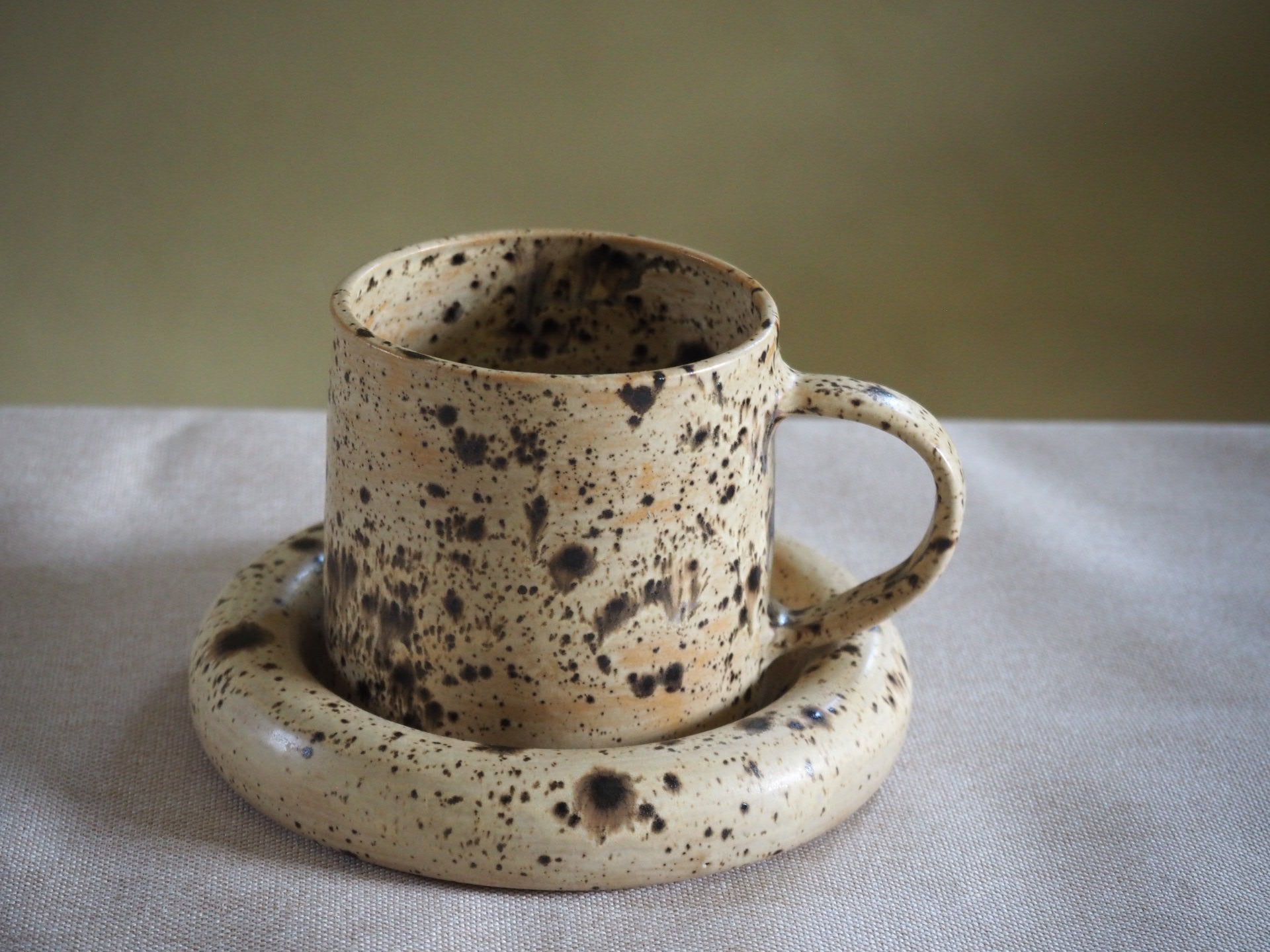 Bubble Coaster Mug Set Speckled